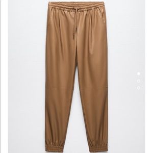 COPY - Zara faux leather joggers
